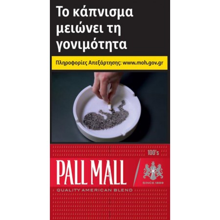 PALL MALL ΚΟΚΚΙΝΟ 100' (3.90ΛΤ)