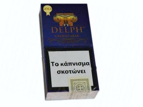 DELPH CIGAR. ΜΠΛΕ10'S(1.00E)GOLD