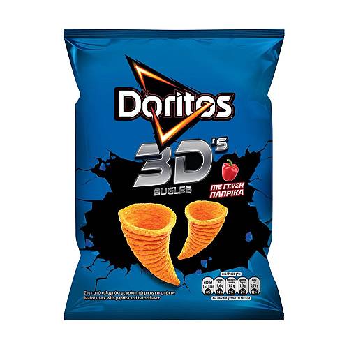 DORITOS 3D BUGLES ΠΑΠΡΙΚΑ 75ΓΡ