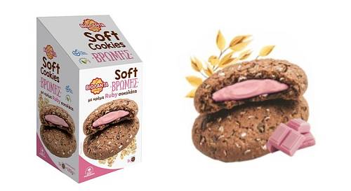 ΒΙΟΛΑΝΤΑ SOFT COOKIES ΒΡΩΜΗΣ ΡΟΖ ΣΟΚΟΛ.220ΓΡ