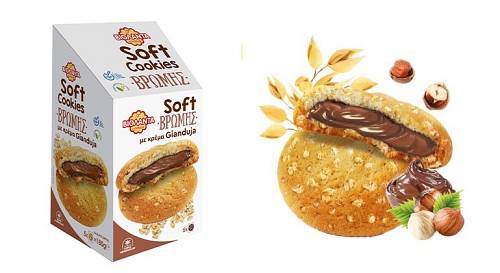 ΒΙΟΛΑΝΤΑ SOFT COOKIES ΒΡΩΜΗΣ ΜΕ ΚΡΕΜΑ GIANDUIA 180ΓΡ