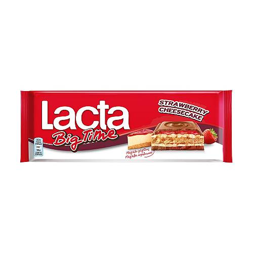 LACTA BIG TIME STRAWBERRY CHEESECAKE 300GR
