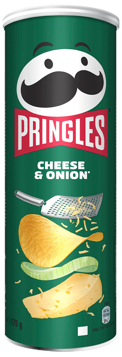 PRINGLES CHEESE & ONION 165GR