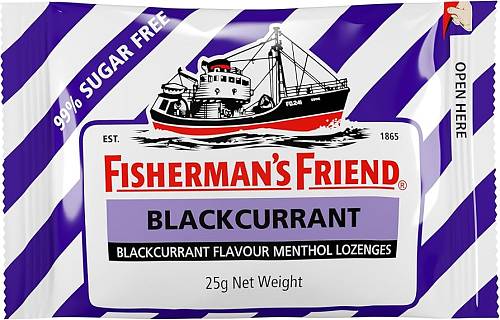 FISHERMAN'S FRIEND BLACKCURRANT SUGAR FREE 25GR