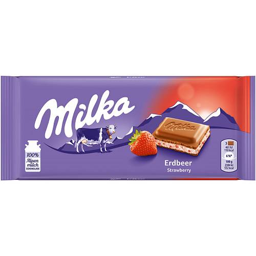MILKA STRAWBERRY & YOGURT 100GR
