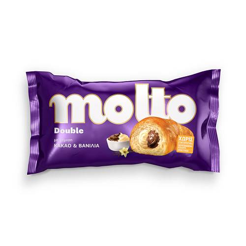 MOLTO DOUPLE ΚΑΚΑΟ ΒΑΝΙΛIA 98GR