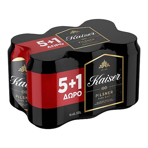 KAISER ΚΟΥΤΙ 330ML (5+1)