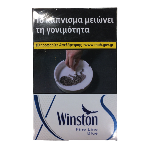 WINSTON S. SLIM ΜΠΛΕ (4.00ΛTT