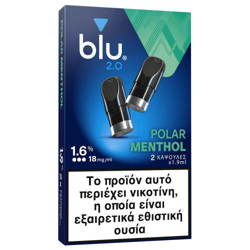BLU 2.0 PODS POLAR MENTHOL 1.6%