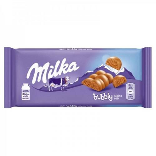 MILKA CHOCOLATE BUBBLE MILK 90GR