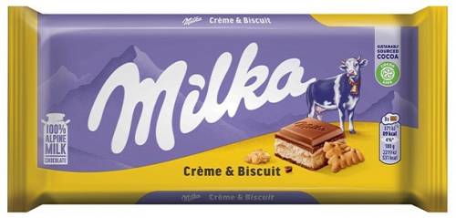 MILKA CHOCOLATE CREAM & BISCUITS 100GR