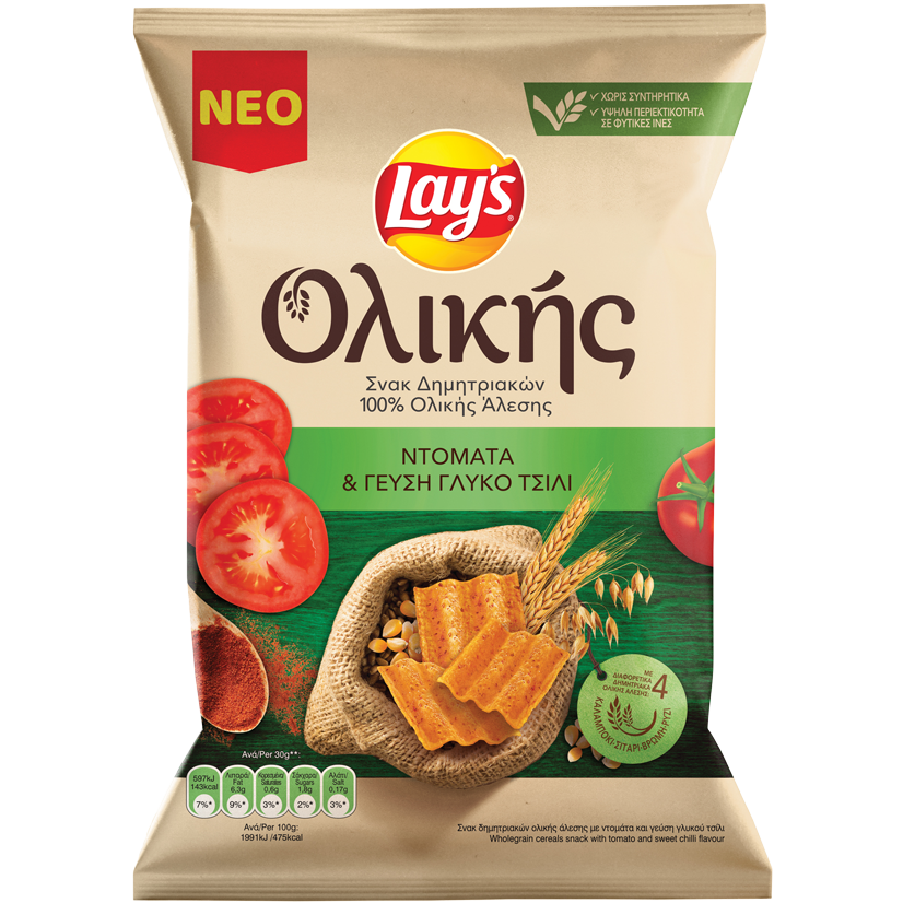 LAYS ΟΛΙΚΗΣ ΝΤΟΜΑΤΑ & ΚΟΚΚΙΝΗ ΠΙΠΕΡΙΑ 95ΓΡ