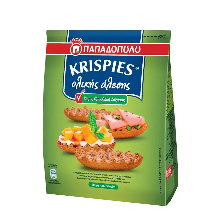 KRISPIES ΠΟΛΥΣΠΟΡΑ ΧΩΡΙΣ ΖΑΧΑΡΗ 200ΓΡ