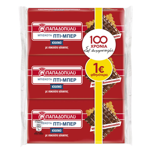 ΠΤΙ ΜΠΕΡ  ΣΟΚΟΛΑΤΑ (3Χ200ΓΡ) -10%