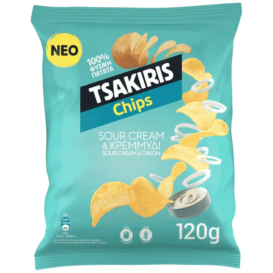 TSAKIRIS SOUR CREAM 120GR