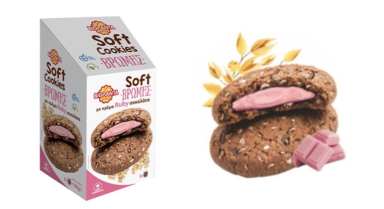 ΒΙΟΛΑΝΤΑ SOFT COOKIES ΒΡΩΜΗΣ ΡΟΖ ΣΟΚΟΛ.220ΓΡ