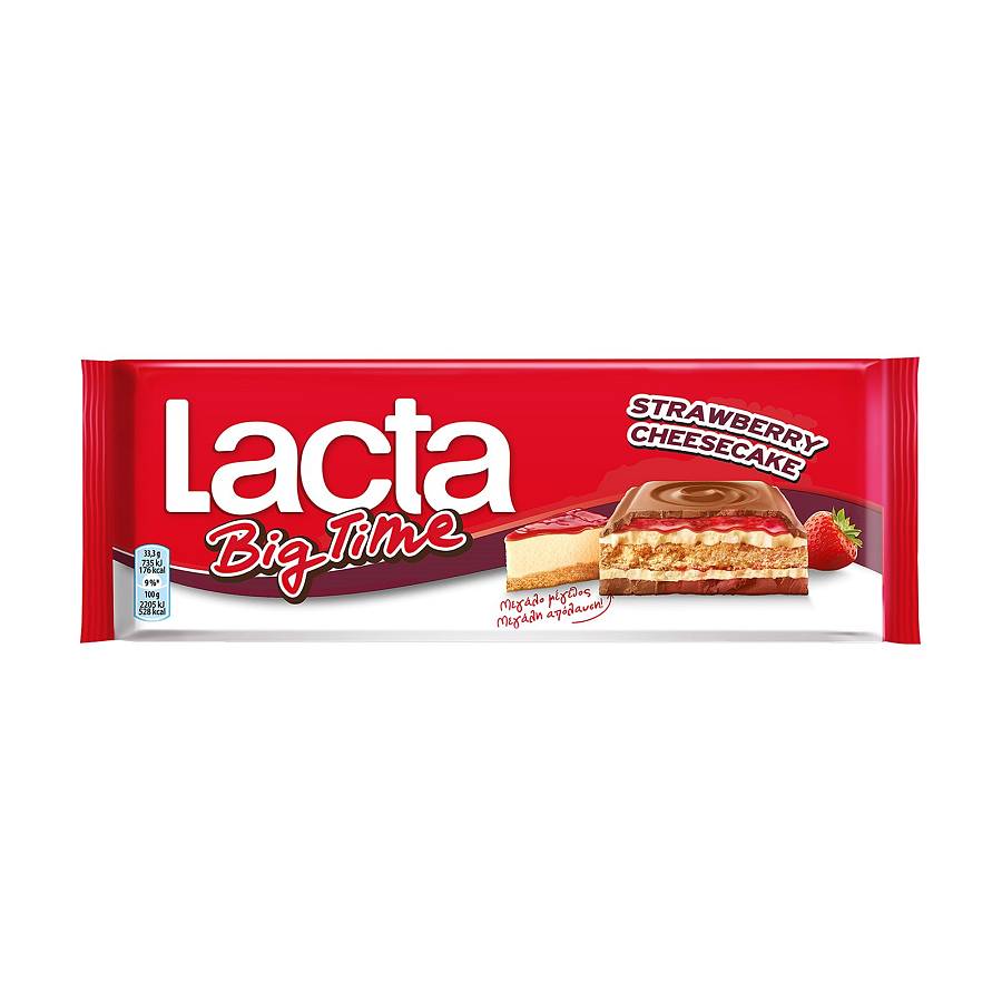 LACTA BIG TIME STRAWBERRY CHEESECAKE 300GR