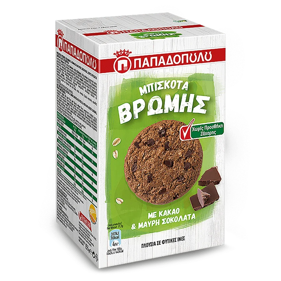 ΜΠΙΣΚΟΤΑ ΒΡΩΜΗΣ ΧΩΡΙΣ ΖΑΧΑΡΗ 155ΓΡ