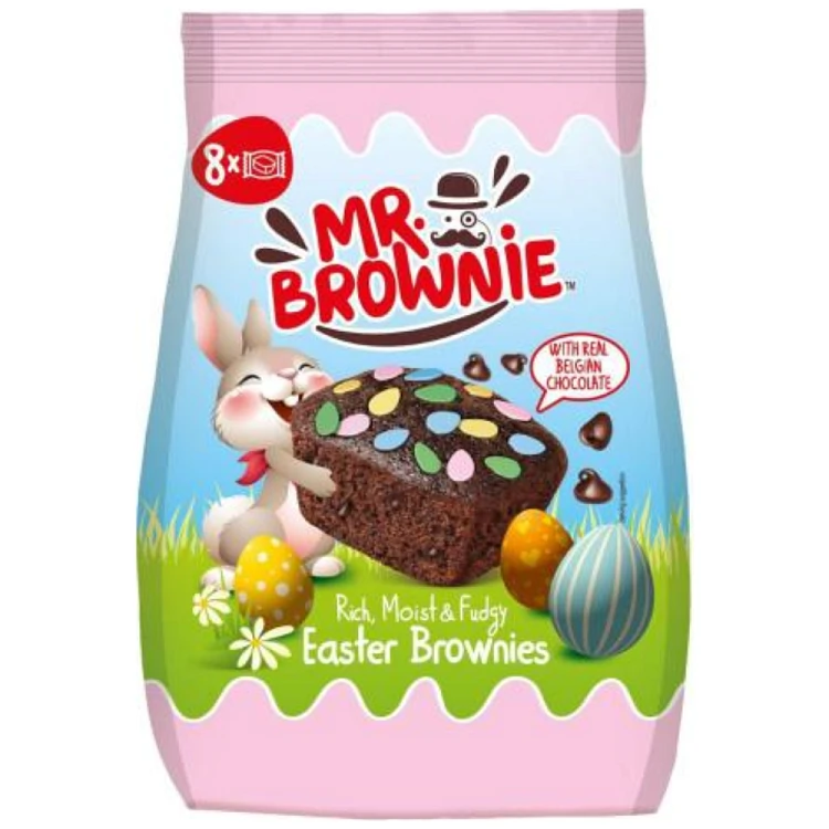 MR BROWNIE EASTER ΜΕ ΒΕΛΓΙΚΗ ΣΟΚΟΛΑΤΑ 200GR