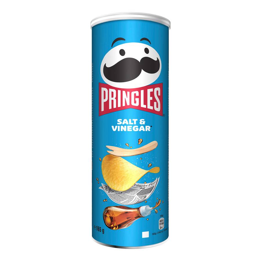 PRINGLES SALT & VINEGAR 165GR