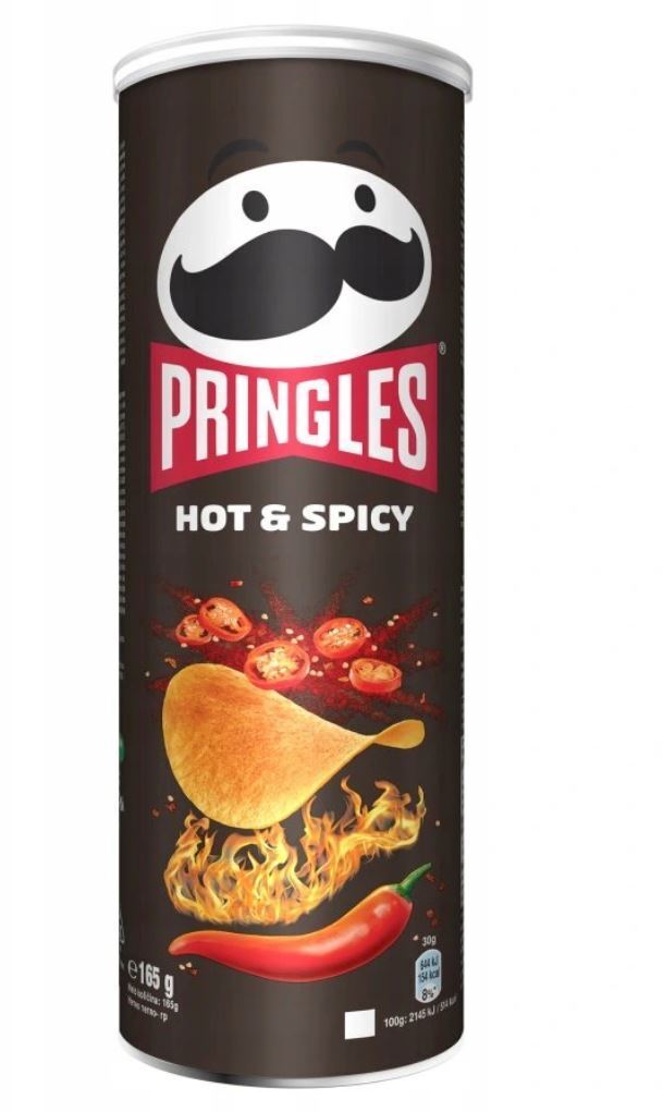 PRINGLES HOT & SPICY 165GR