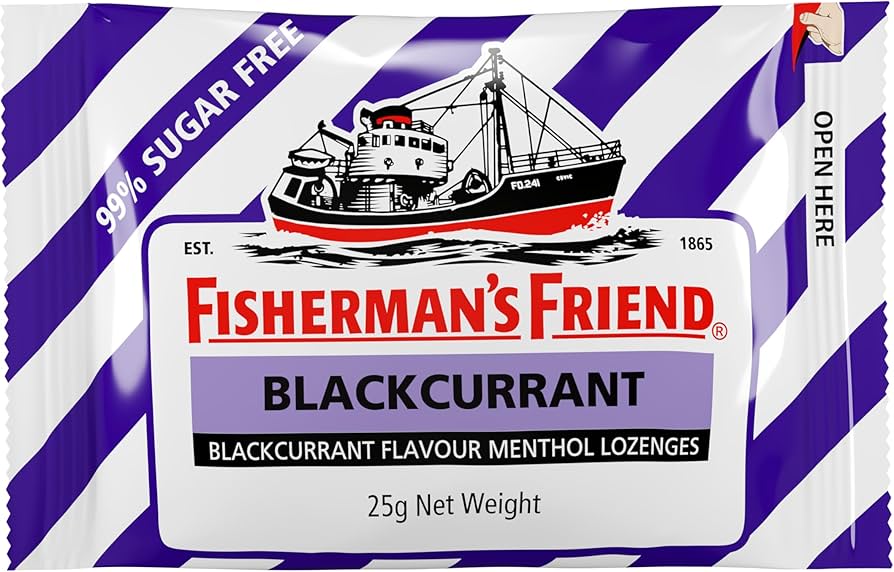 FISHERMANS FRIEND BLACKCURRANT SUGAR FREE 25GR