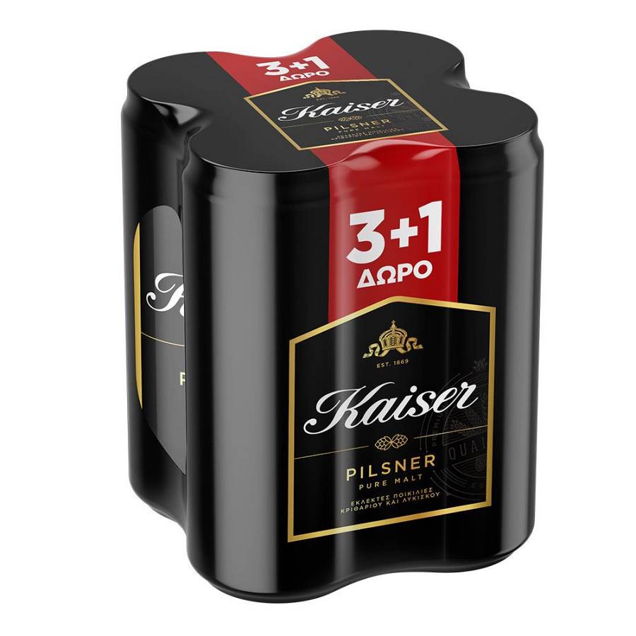 KAISER ΚΟΥΤΙ 500ML (3+1ΔΩΡΟ)