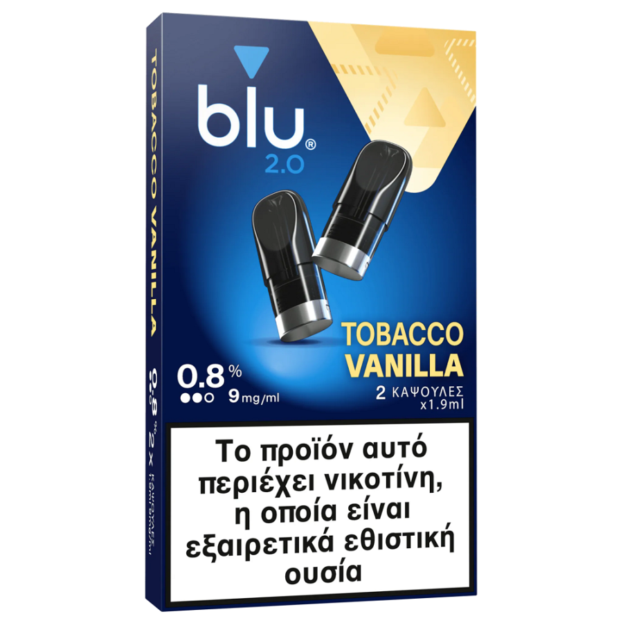 BLU 2.0 PODS TOBACCO VANILLA 0.8%