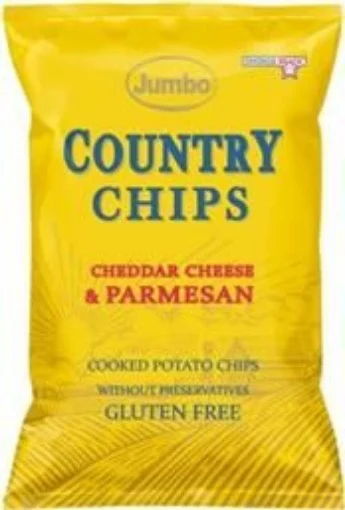 JUMBO COUNTRY CHIPS ΤΥΡΙ & ΠΑΡΜΕΖΑΝΑ 150GR